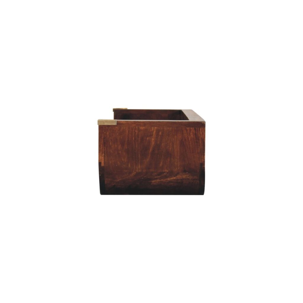 Indira California Walnut Floating Console Table - Image 7