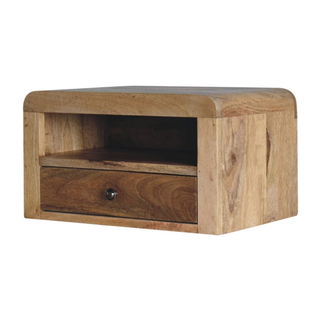 Chunky Oak-ish Floating Bedside - Image 3