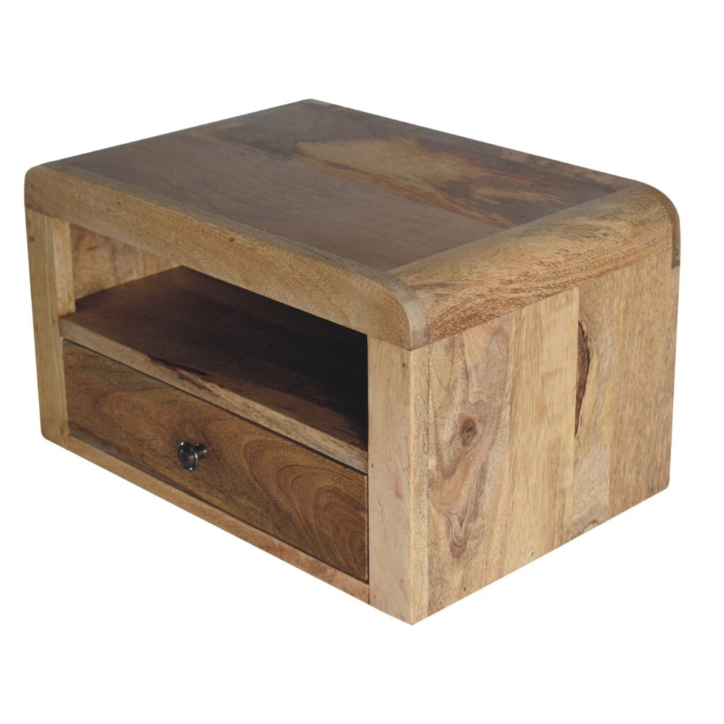 Chunky Oak-ish Floating Bedside - Image 7