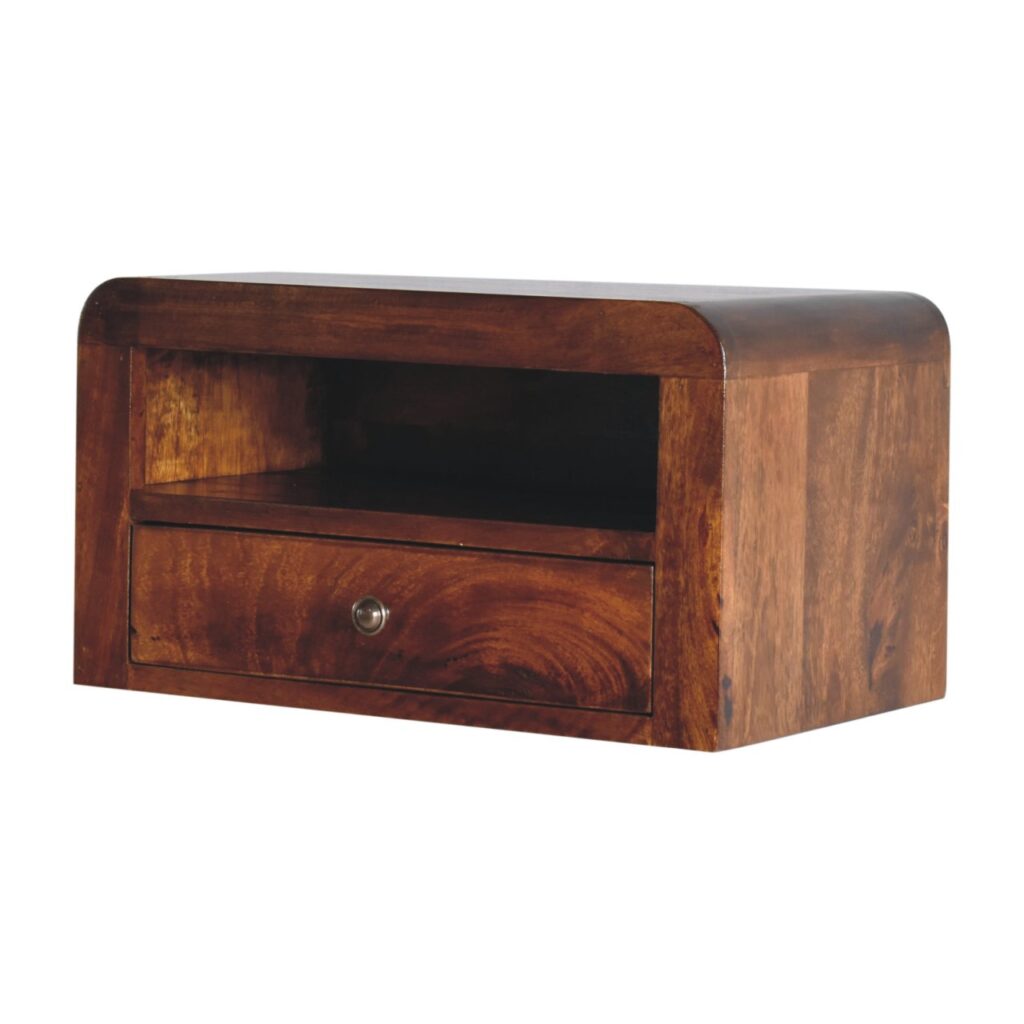 Chunky Chestnut Floating Bedside - Image 3