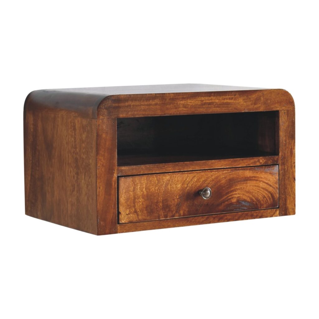 Chunky Chestnut Floating Bedside - Image 4