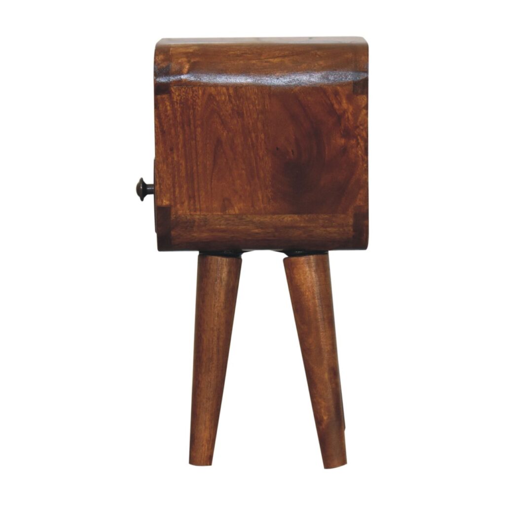 Extra Mini Chestnut Curve Open Slot Bedside - Image 9