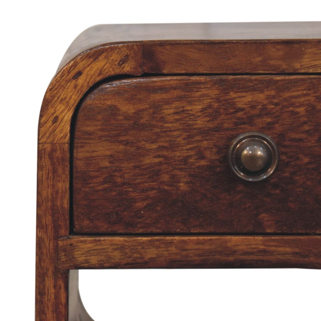 Extra Mini Chestnut Curve Lower Bedside - Image 5