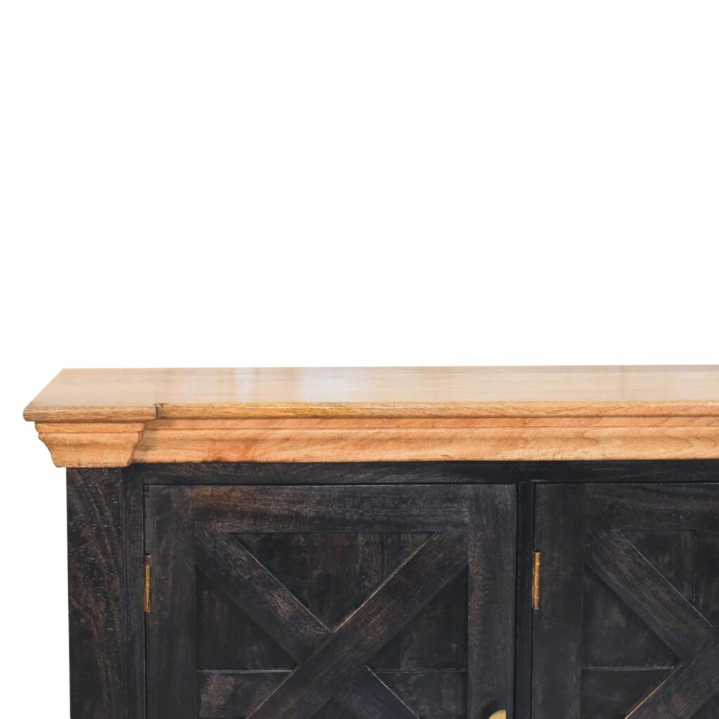 Regal Ash Black Rustic Sideboard - Image 5