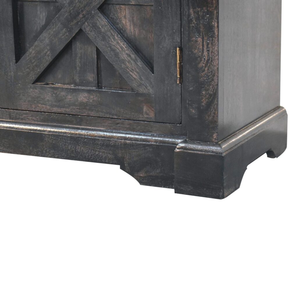 Regal Ash Black Rustic Sideboard - Image 9