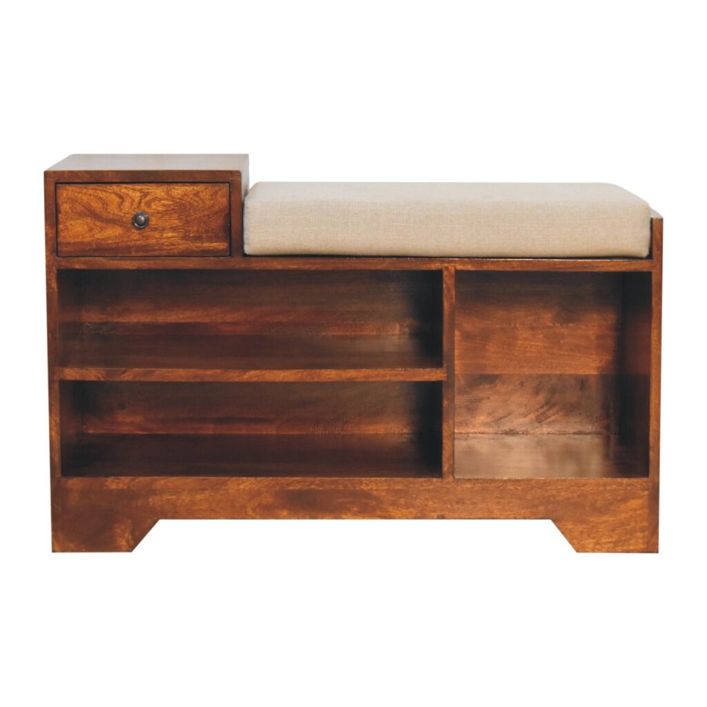 Retreat Chestnut Shoe Bench